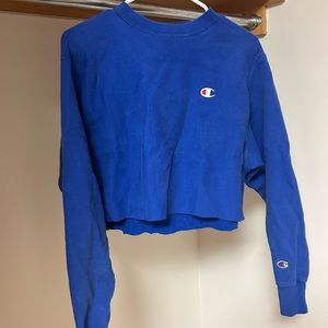 Blue Crop Champion Crewneck
